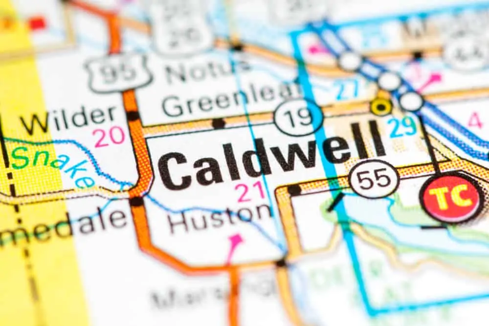 Caldwell, ID Map